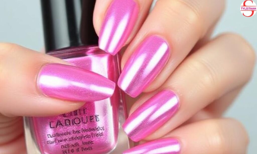 pink-gradient-chrome-nail-art