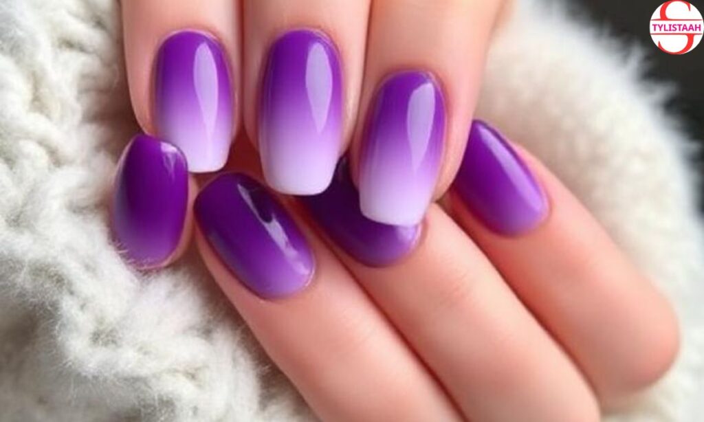 purple-ombre-round-nails