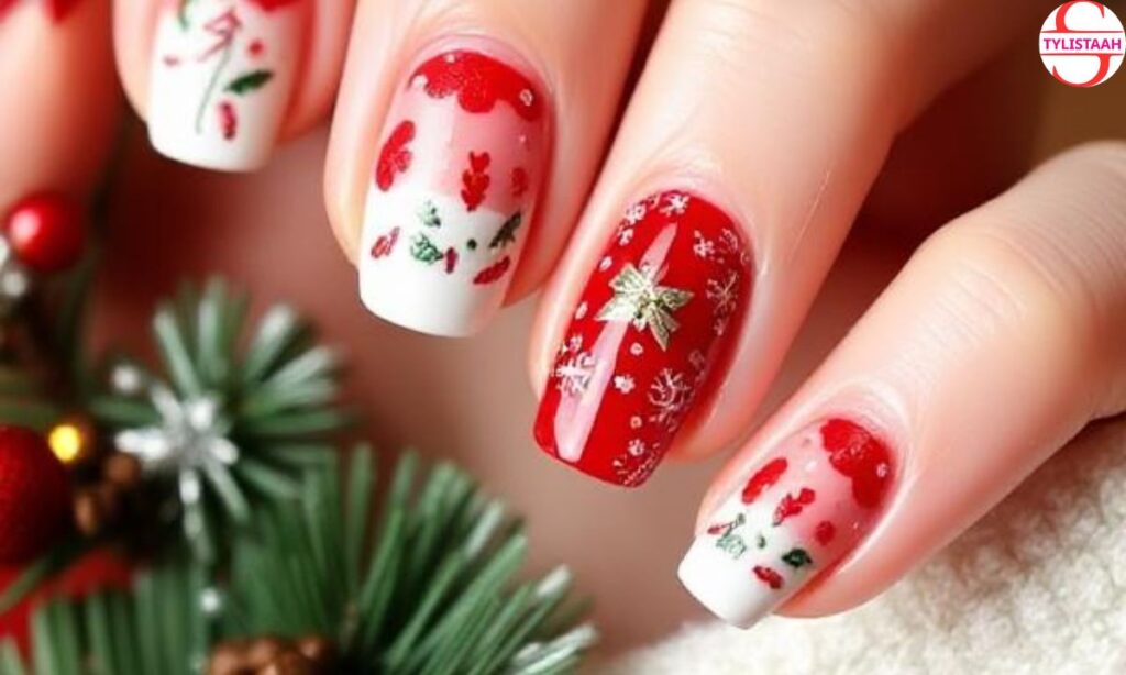 red-and-white-festive-christmas-nails