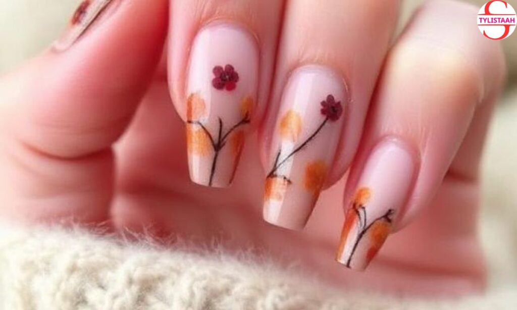 cute-long-oak-autumn-nails