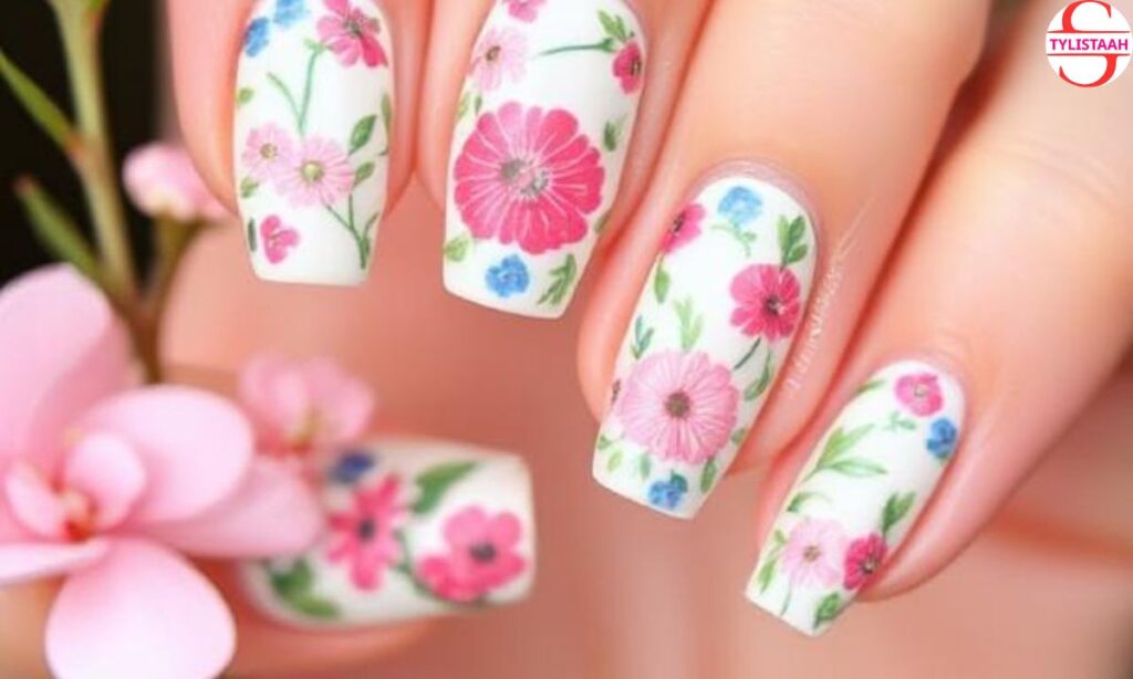 simple-floral-summer-nails