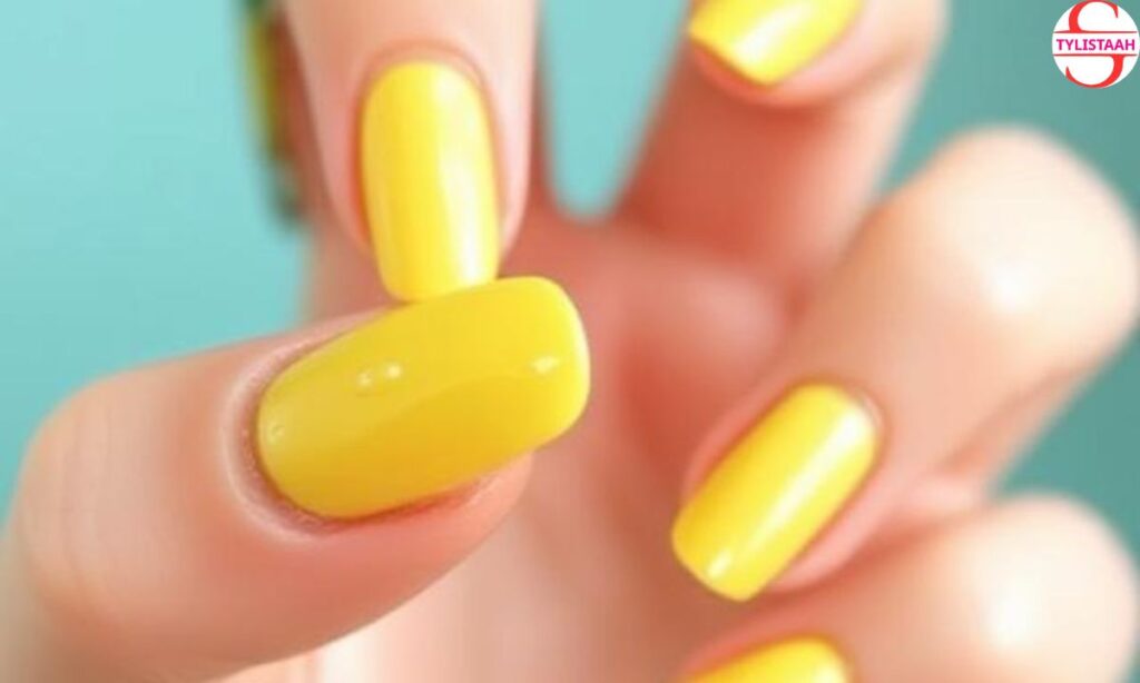 simple-lemonade-glazed-donut-nails
