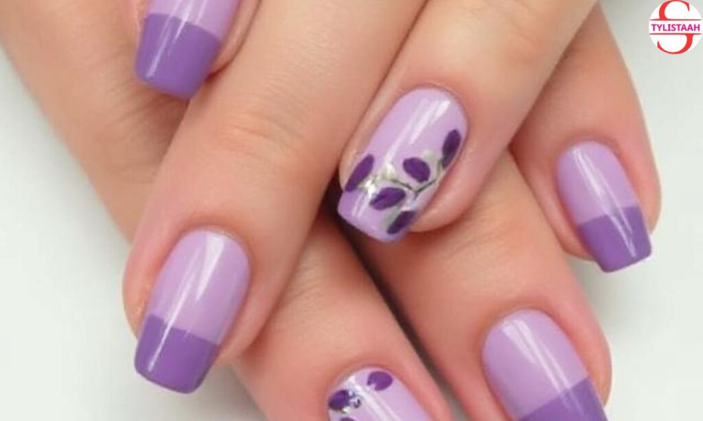 simple-purple-fall-nail-art-designs