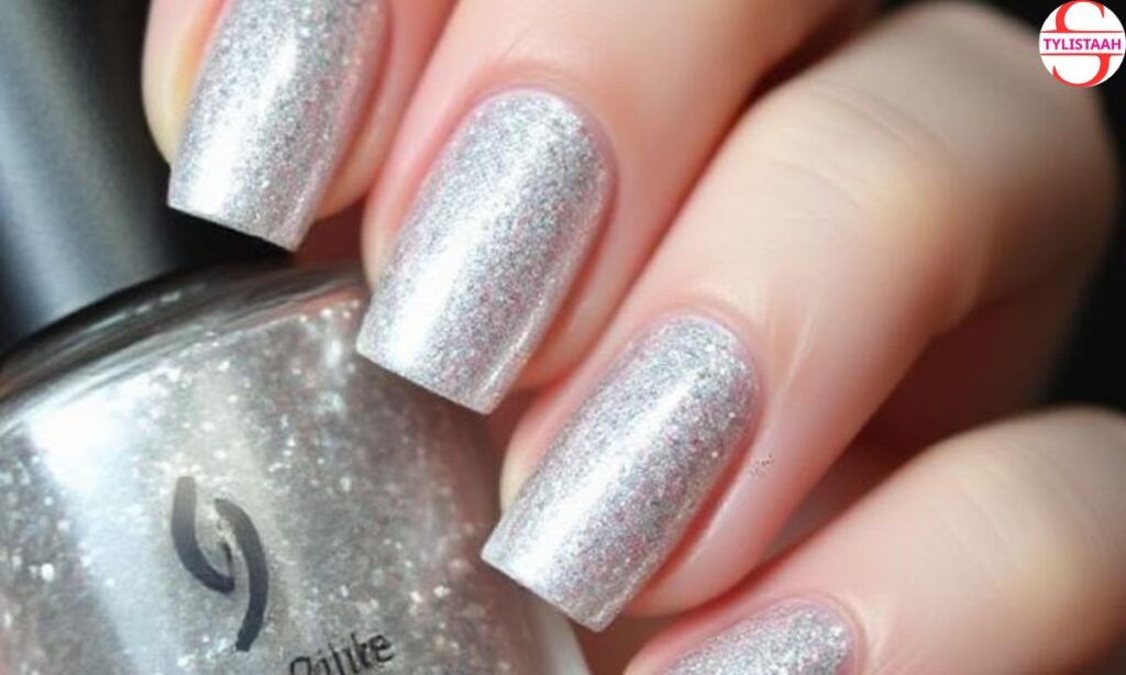 simple-silver-glitter-celebration-nails