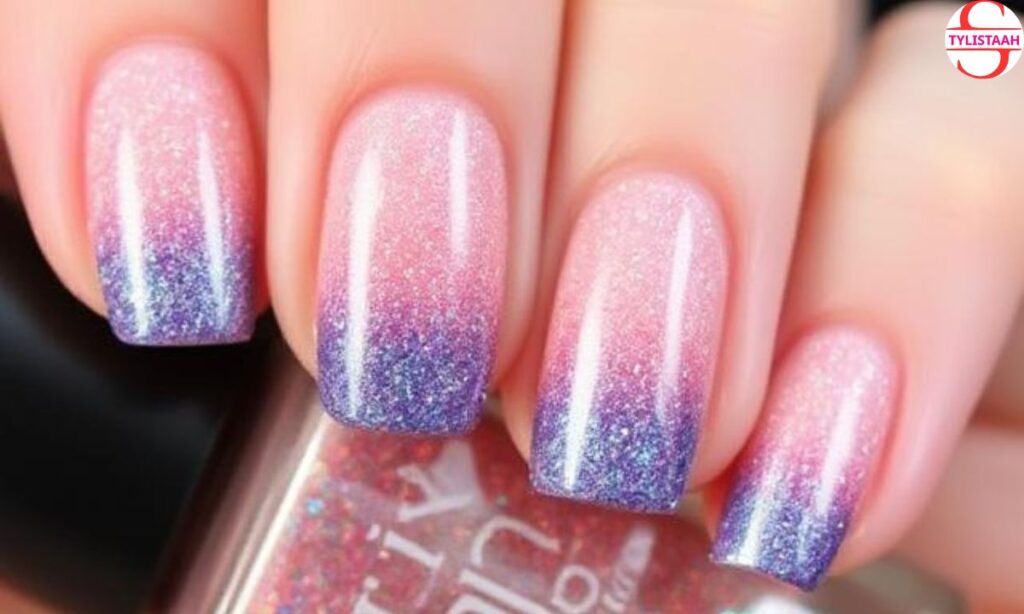 sparkly-french-ombre-nails
