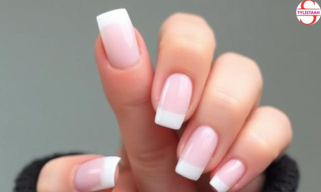square-french-tip-nails