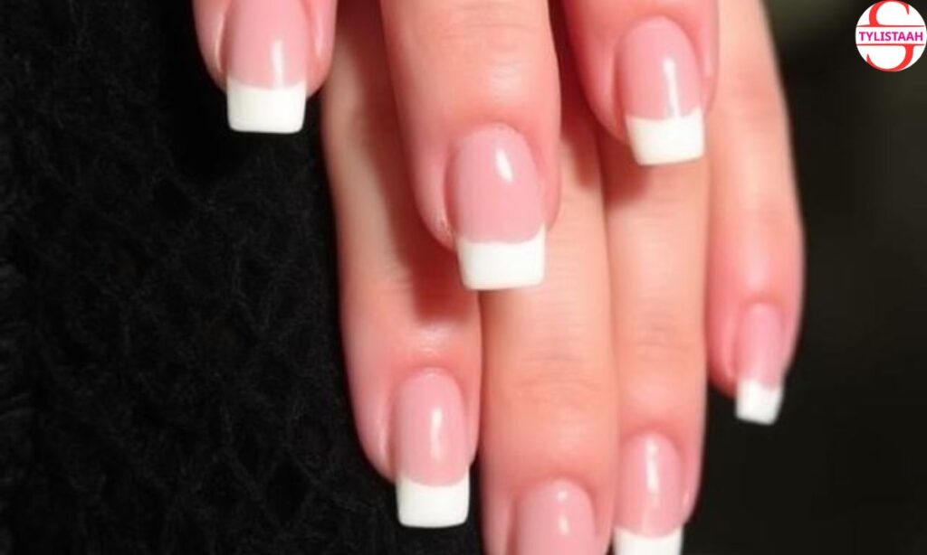 square-french-tip-nails