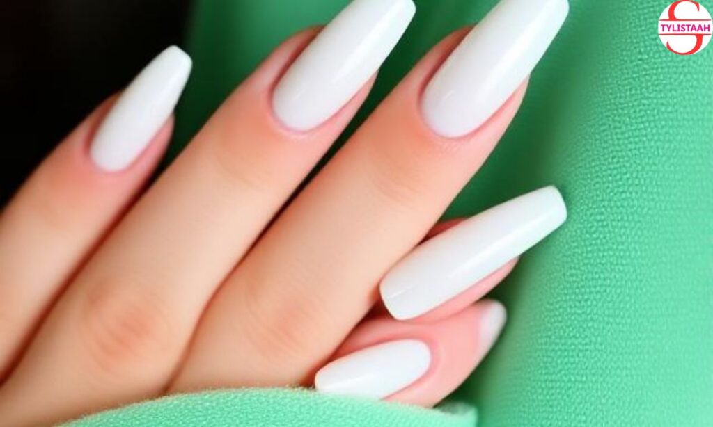 white-pearlescent-nails