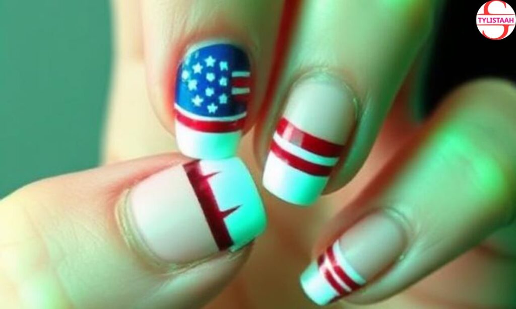 american-flag-french-tip-nails