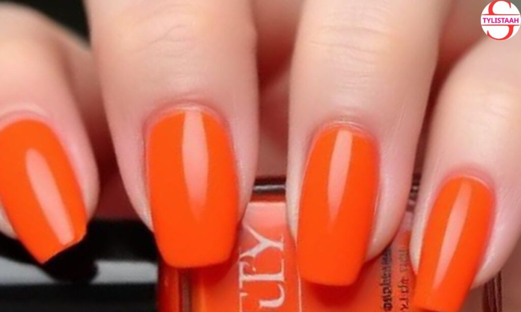 classy-flame-orange-manicure