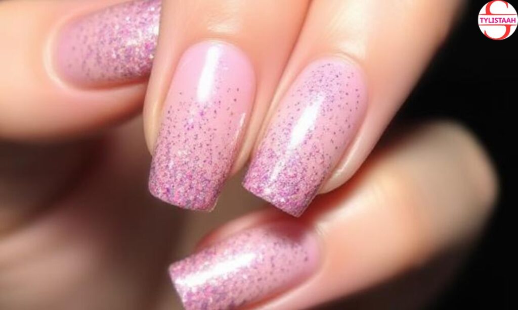 classy-ombre-glitter-nails