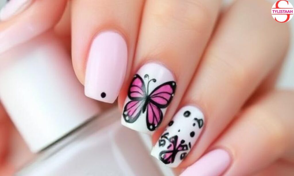 cute-butterfly-nail-design