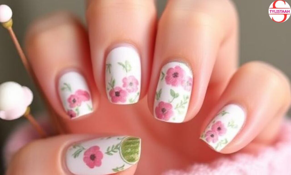 cute-floral-spring-nail-design