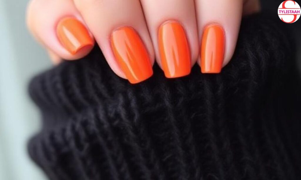 cute-orange-fall-nails