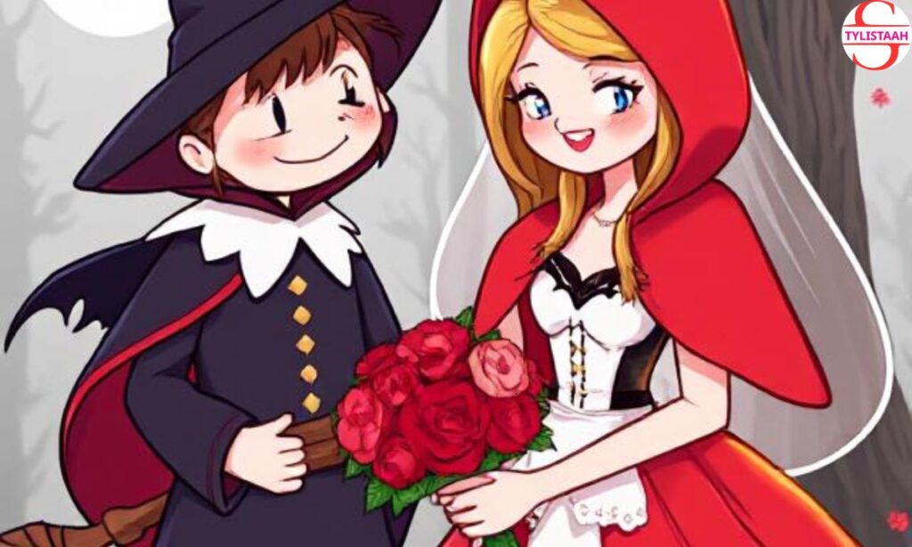 cute-red-riding-hood-bride-and-witch