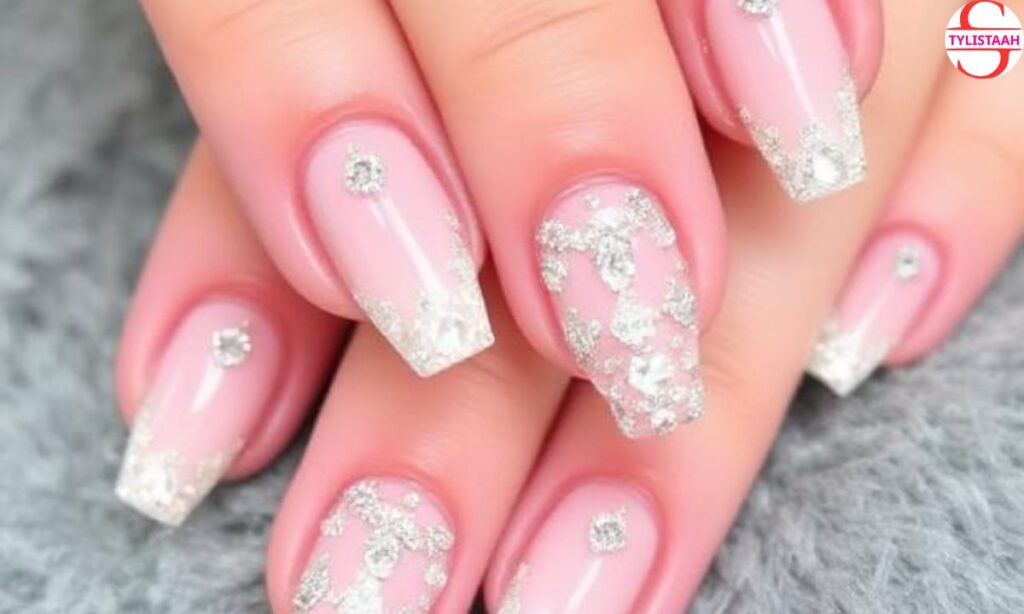 easy-short-rhinestone-nails
