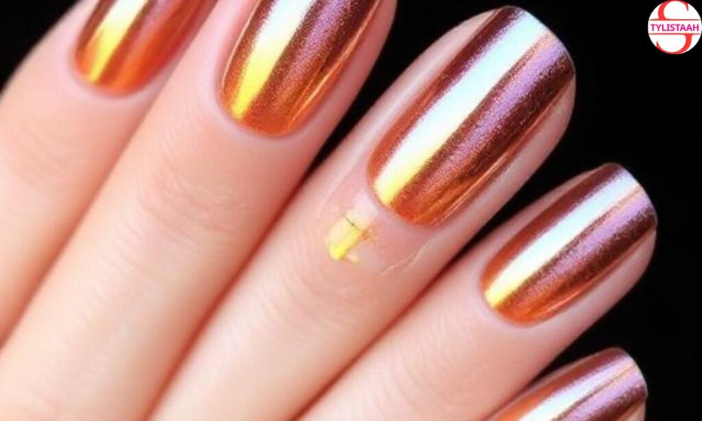 fall-gradient-chrome-nails