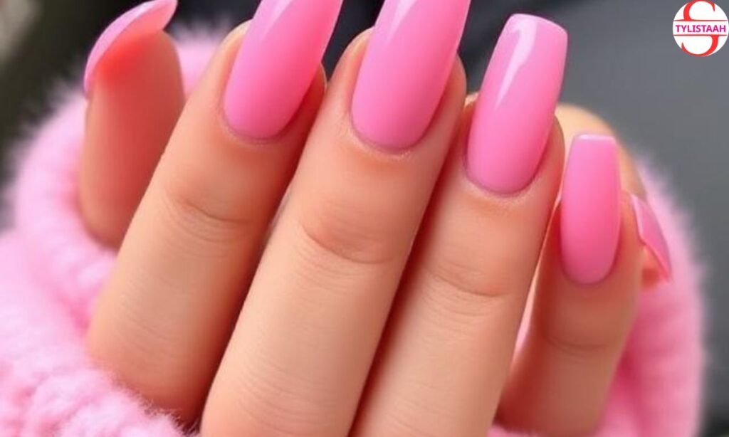 fun-pink-long-round-nails
