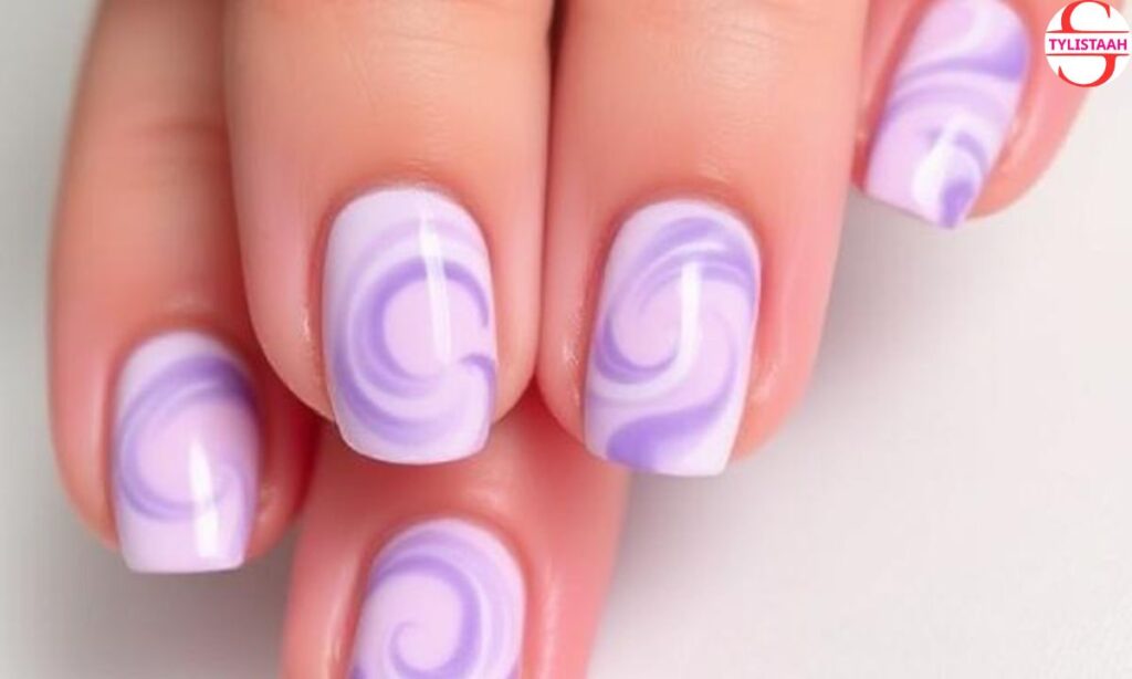lavender-swirl-nail-design