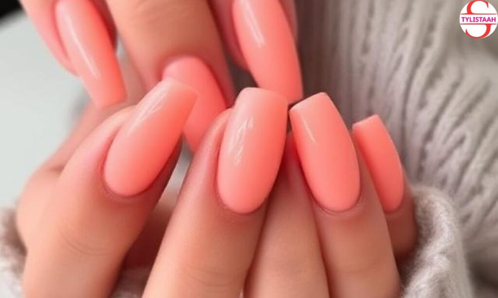 long-round-creamsicle-nails