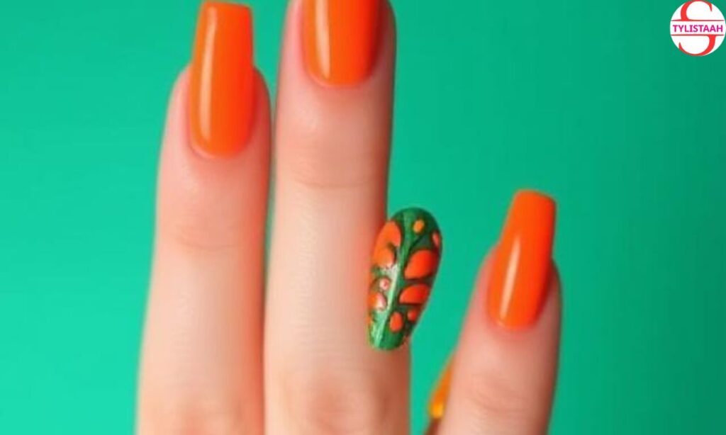 mango-coffin-nail-design