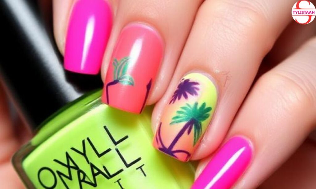 neon-beach-nail-art