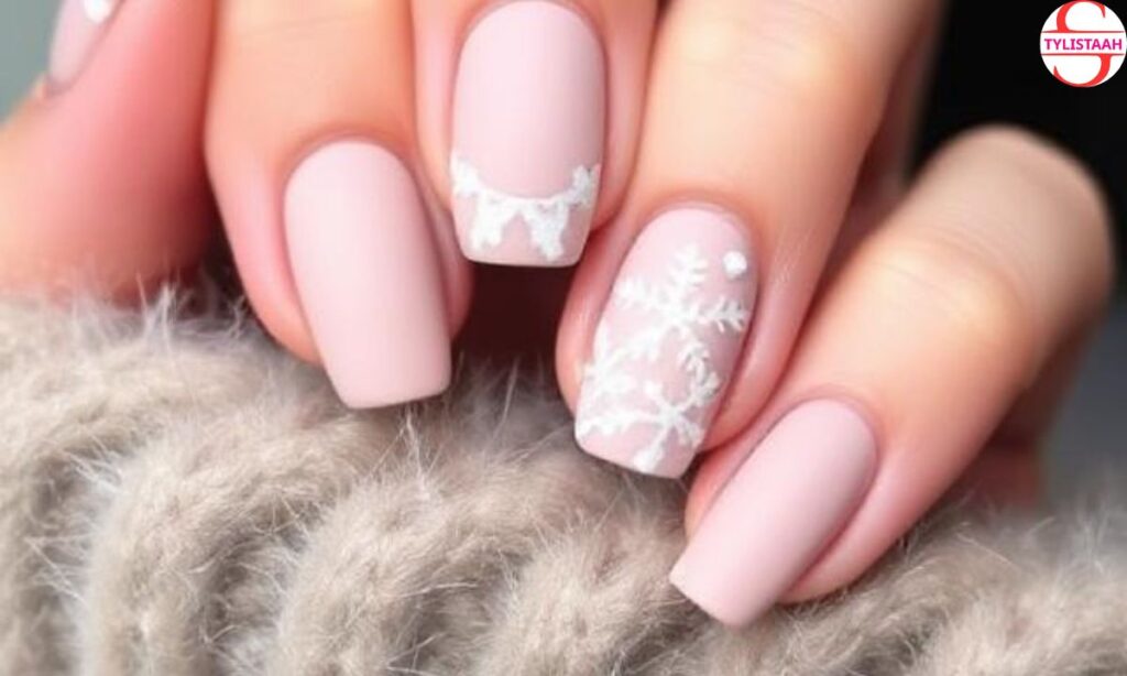 nude-matte-snowflake-nails
