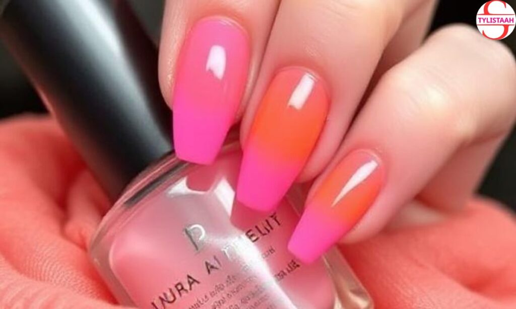 pink-and-orange-aura-nails