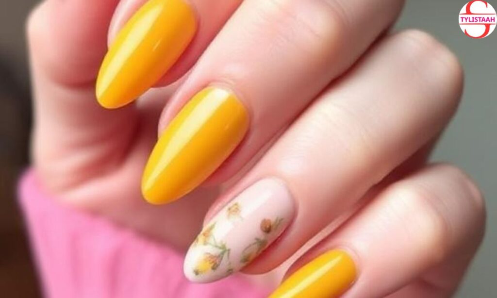 saffron-short-nail-design