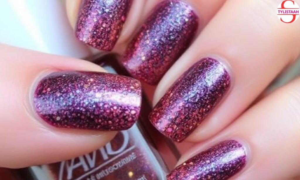 sparkly-fall-short-nails