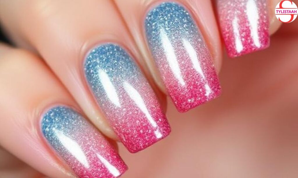 sparkly-ombre-nail-art