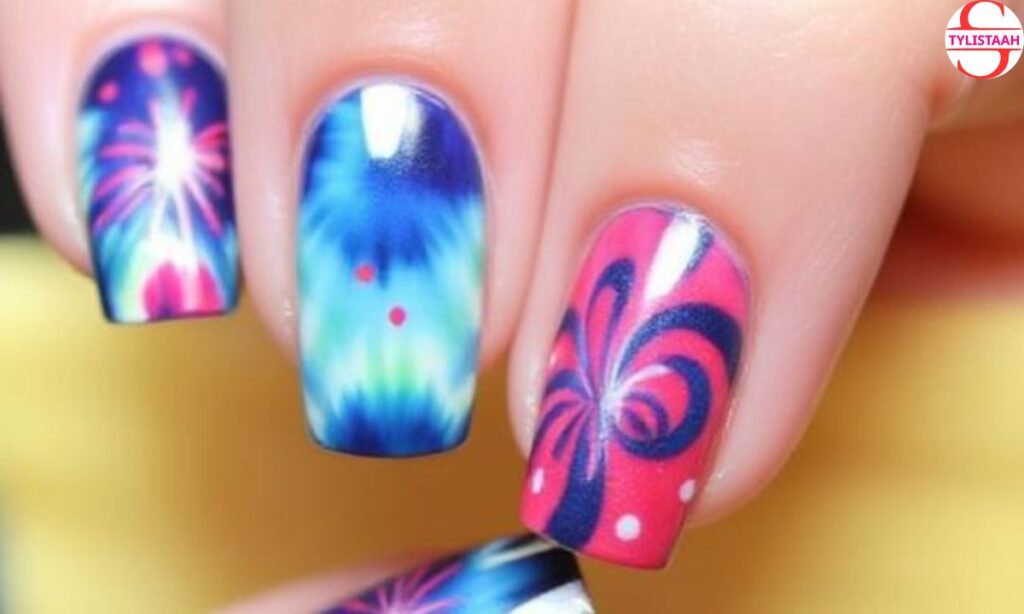 tie-dye-fireworks-nails