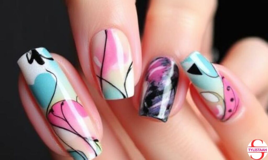 Abstract Nail Art