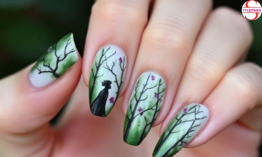 Forest Nymph Nail Art