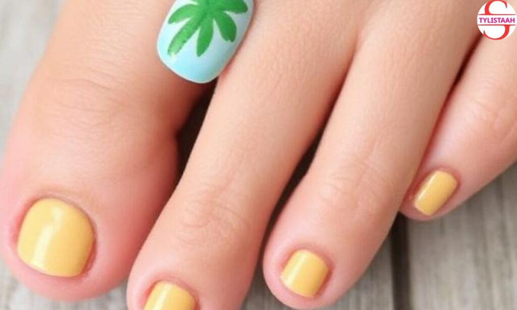 Fun toe nail art for summer