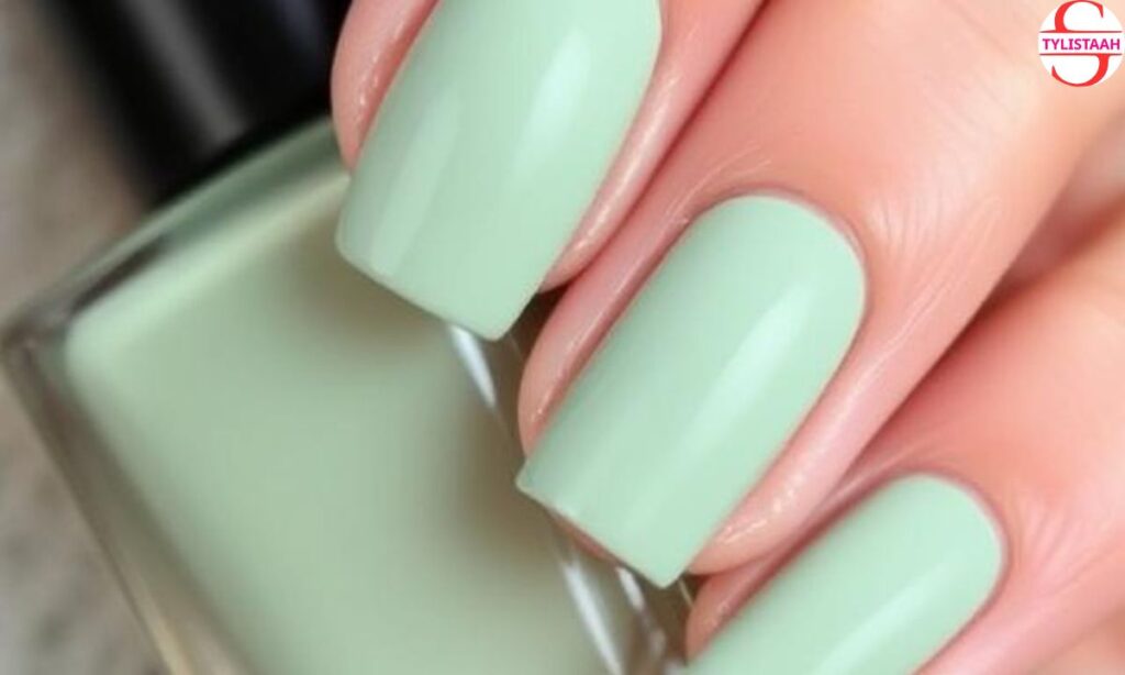 Matte Sage Green Nails