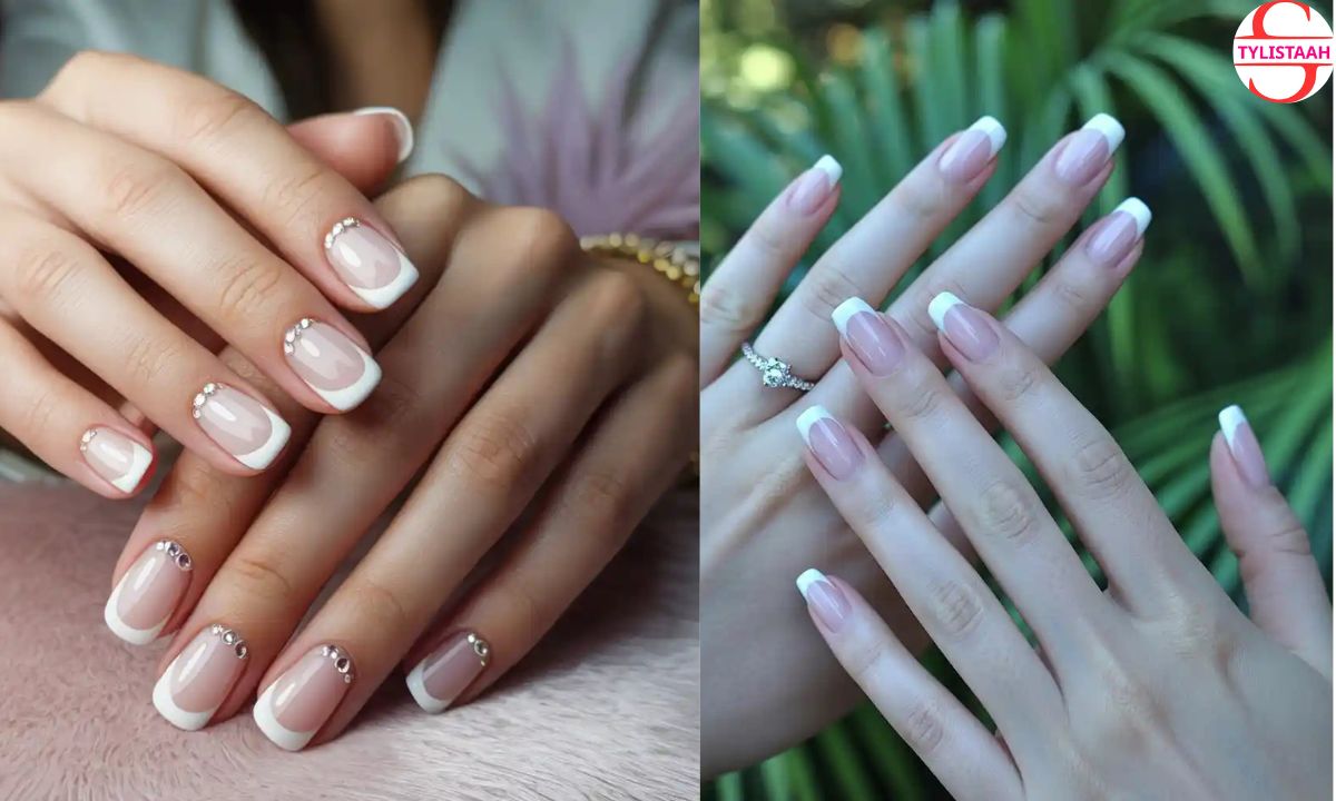 White French Tip Nail Designs