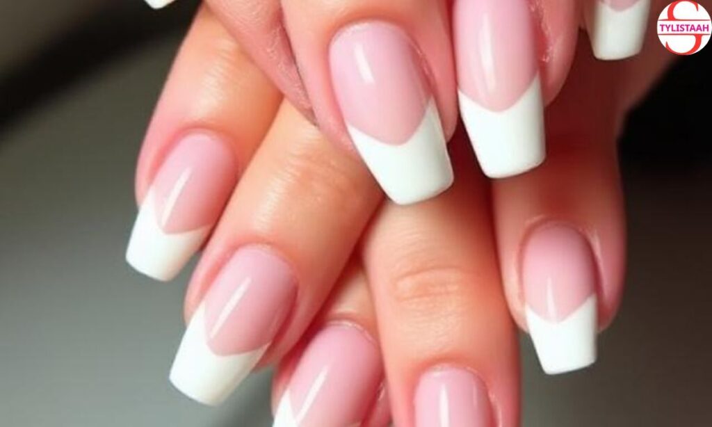 Simple White French Tip Nail Designs