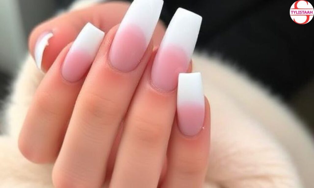 Faded French Tip Nail Designs
