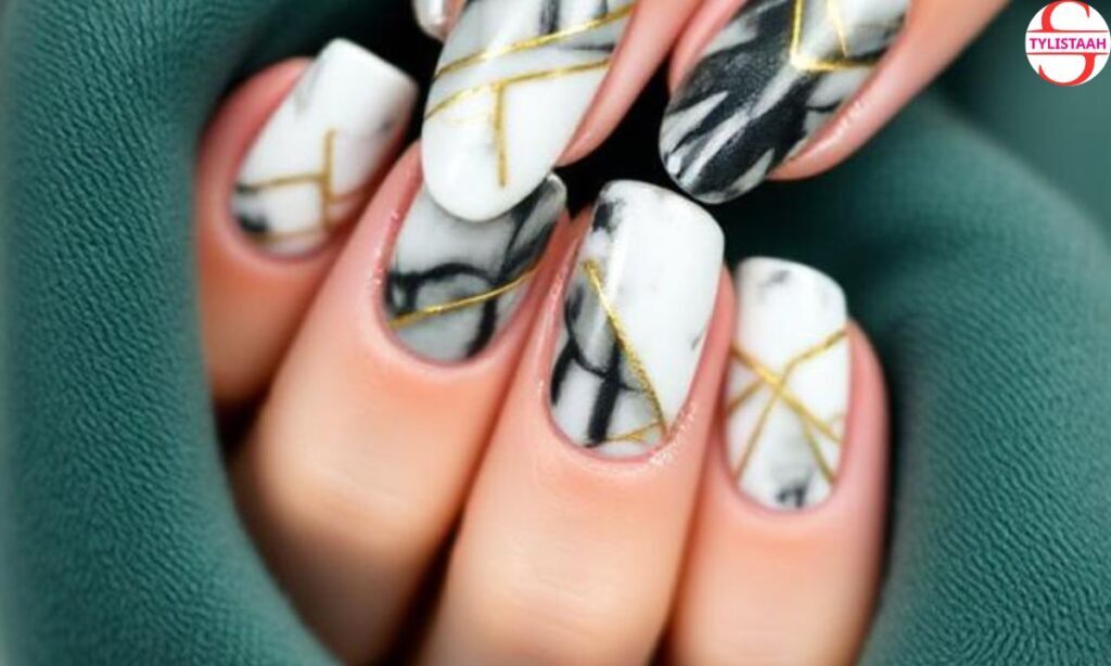 Square French-inspo Manicure