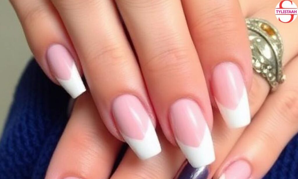 Stiletto French Manicure