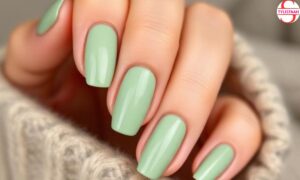 sage green nails